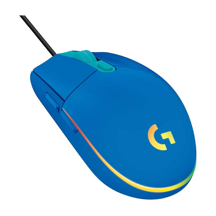 Logitech G102 Mouse, Lightsync RGB, 8000 DPI, 6 Programmable Buttons, Blue (тъмнейл - 2)