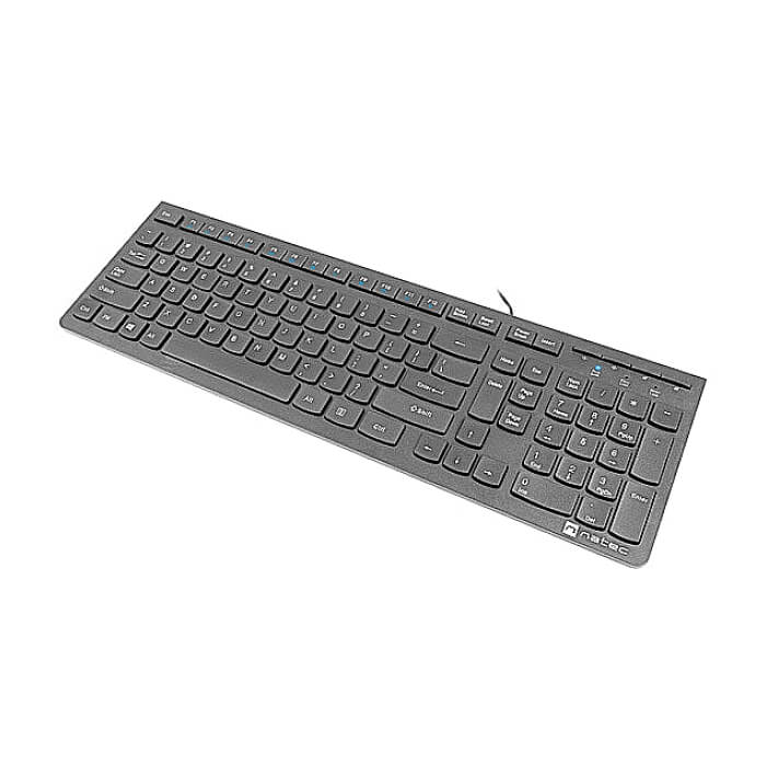 Natec Keyboard Discus 2 SLIM US Layout Black (тъмнейл - 5)