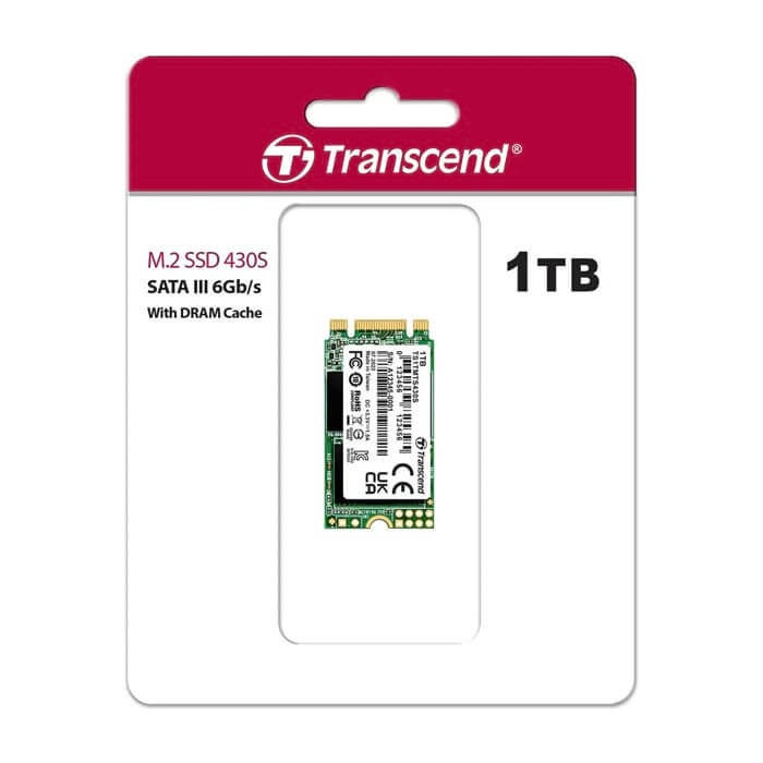 Transcend 1TB, M.2 2242 SSD, SATA3 B+M Key, TLC ID 77100 на супер цена