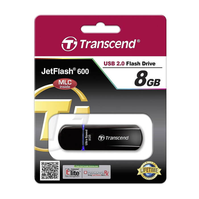 Transcend 8GB JETFLASH 600 (Blue) ID 74188 (тъмнейл - 2)