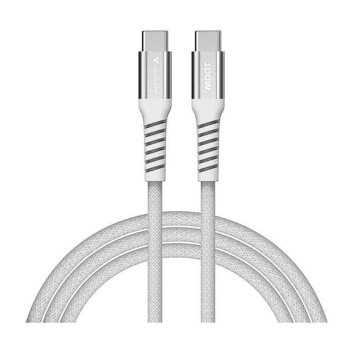 Verbatim Sync & Charge USB-C to USB-C 100W Magnetic 120 cm - Grey ID 84963 (тъмнейл - 2)
