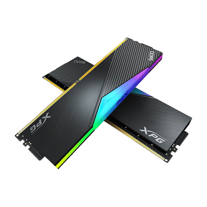 ADATA LANCER RGB 32GB (2x16GB) DDR5 6000 MHz U-DIMM Black ID 64125 на супер цена от GT Computers ADATA LANCER RGB 32GB (2x16GB) DDR5 6000 MHz U-DIMM Black ID 64125 на супер цена