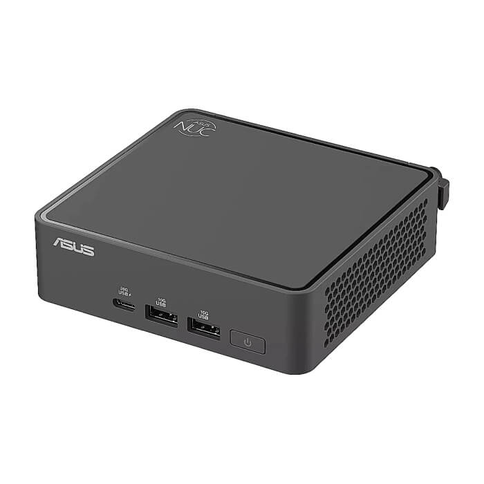 Asus NUC 15 Pro Intel Core 3 100U, Intel Arc GPU, 4 x USB Type-A, 3 x USB Type-C (1 x USB3.2 + 2 x TB4), Intel Wi-Fi 7 BE202 + 2.5GBe LAN, 2 x HDMI, no RAM, no Storage, no OS, Slim ID 90740 (тъмнейл - 2)