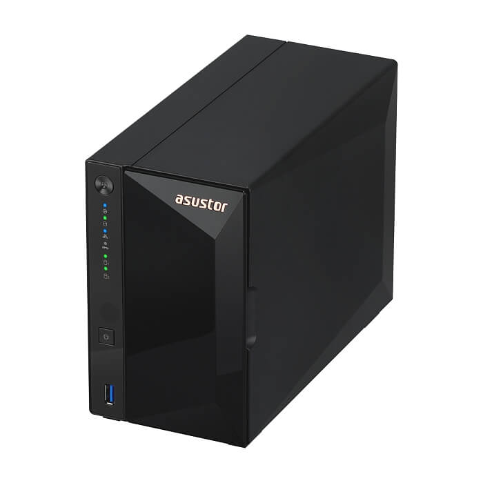 Asustor AS3302T_V2, 2 bay NAS, Realtek RTD1619B, Quad-Core, 1.7GHz (not ex.), 2.5GbE x1, USB3.2 Gen1 x3, WOW (Wake on WAN), Ttoolless installation, with hot-swappable tray, hardwar (тъмнейл - 2)