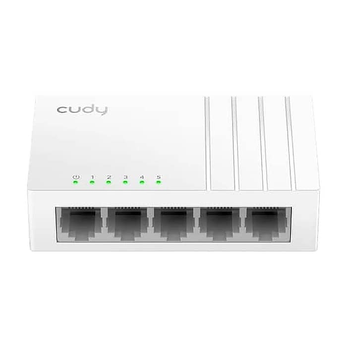 Cudy FS105D 5-Port 10/100 Mbps Desktop Switch, 5 10/100M RJ45 Ports, Desktop Plastic Case на супер цена от GT Computers Cudy FS105D 5-Port 10/100 Mbps Desktop Switch, 5 10/100M RJ45 Ports, Desktop Plastic Case на супер цена