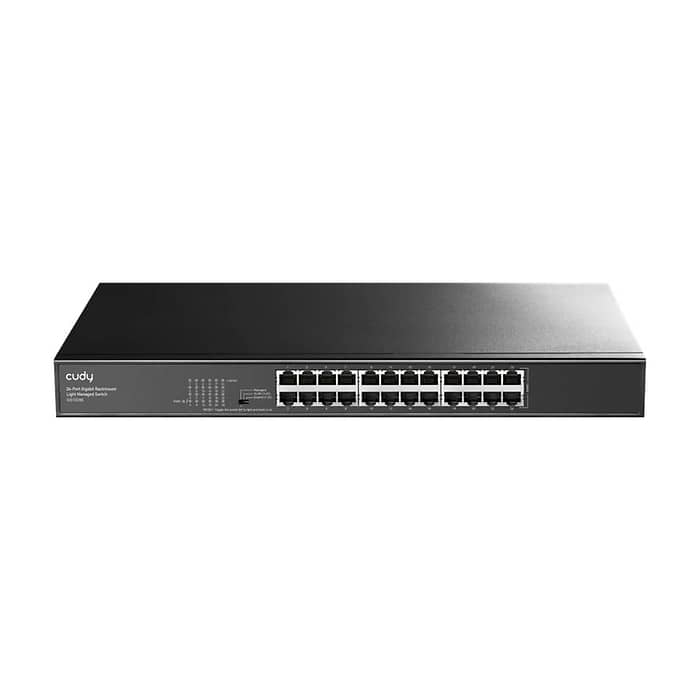 Cudy GS1024E 24-Port Gigabit Rackmount Light Managed Switch, 24 Gigabit RJ45 Ports, 19-inch Rack-mountable Steel Case на супер цена от GT Computers Cudy GS1024E 24-Port Gigabit Rackmount Light Managed Switch, 24 Gigabit RJ45 Ports, 19-inch Rack-mountable Steel Case на супер цена