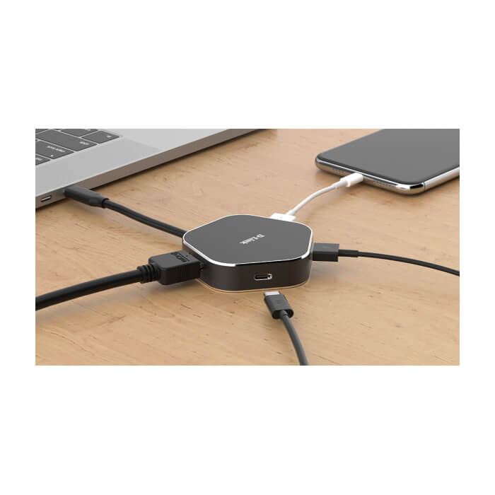 D-Link 4-in-1 USB-C Hub with HDMI and Power Delivery (тъмнейл - 3)
