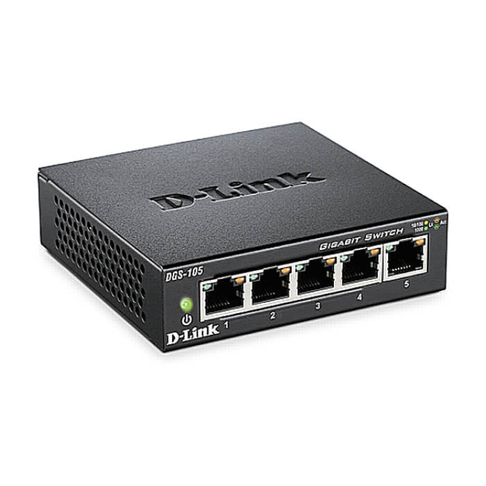 D-Link 5-port 10/100/1000 Gigabit Metal Housing Desktop Switch (тъмнейл - 2)