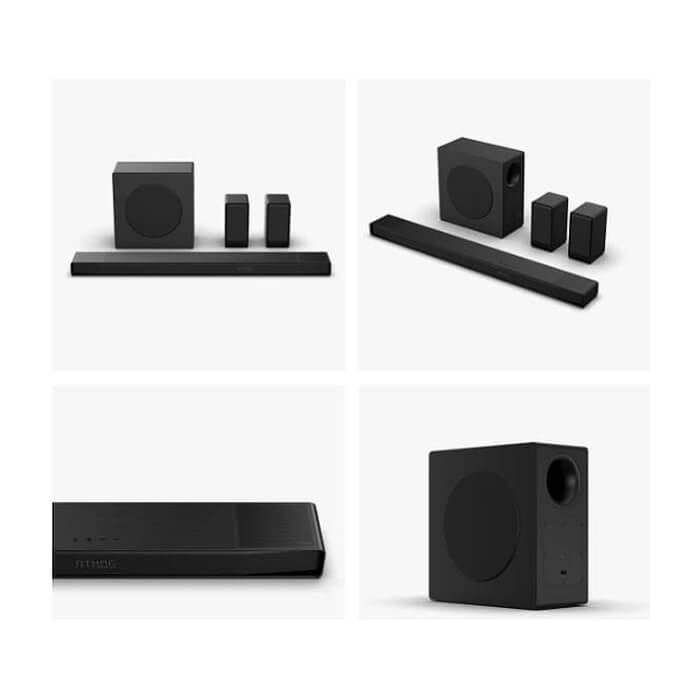 Hisense AX5140Q, 5.1.4Ch Sound Bar with Wireless Subwoofer, 600W, Dolby Atmos, Bluetooth 5.3, 4K HDMI Pass Through, DTS:X, HDMI/AUX/ARC/Optical/USB, 7 EQ Modes, Black (тъмнейл - 5)