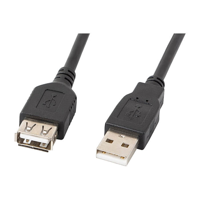 Кабел - Lanberg extension cable USB 2.0 AM-AF 2.0, 3m, black ID 72651 на супер цена от GT Computers Кабел - Lanberg extension cable USB 2.0 AM-AF 2.0, 3m, black ID 72651 на супер цена