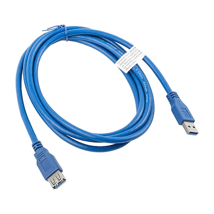 Кабел - Lanberg extension cable USB 3.0 AM-AF, 1.8m, blue ID 72673 (тъмнейл - 2)
