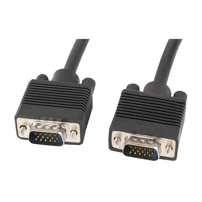 Кабел - Lanberg VGA M/M cable 10m dual-shielded, 2x ferrite, black ID 72509 (тъмнейл - 2)