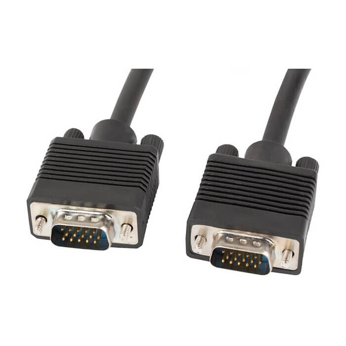 Кабел - Lanberg VGA M/M cable 5m dual-shielded, 2x ferrite, black ID 72511