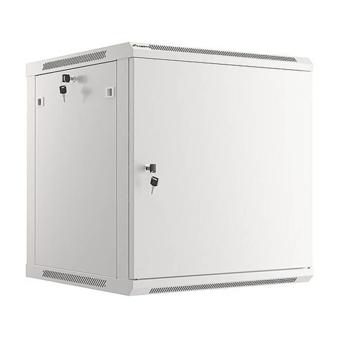 Lanberg rack cabinet 19" wall-mount 12U/600x600 for self-assembly with metal door grey (flat pack) ID 87615 (тъмнейл - 2)