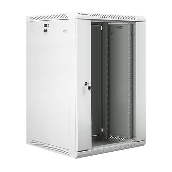 Lanberg rack cabinet 19” wall-mount 18U / 600x600 for self-assembly (flat pack), grey ID 71876 (тъмнейл - 2)