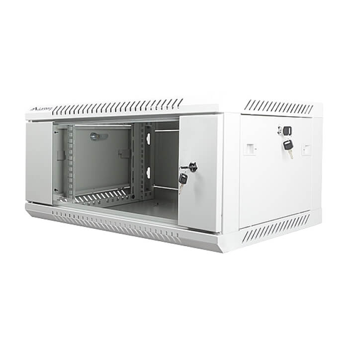 Lanberg rack cabinet 19” wall-mount 4U / 600x450 for self-assembly (flat pack), grey ID 71902 (тъмнейл - 3)