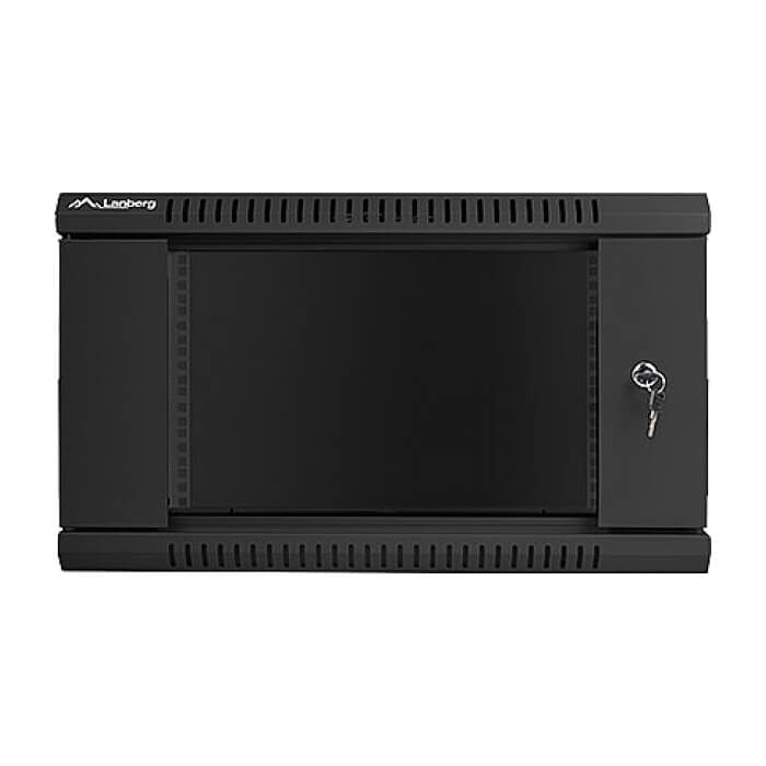 Lanberg rack cabinet 19” wall-mount 6U / 600x450 for self-assembly (flat pack), black ID 71901 (тъмнейл - 4)
