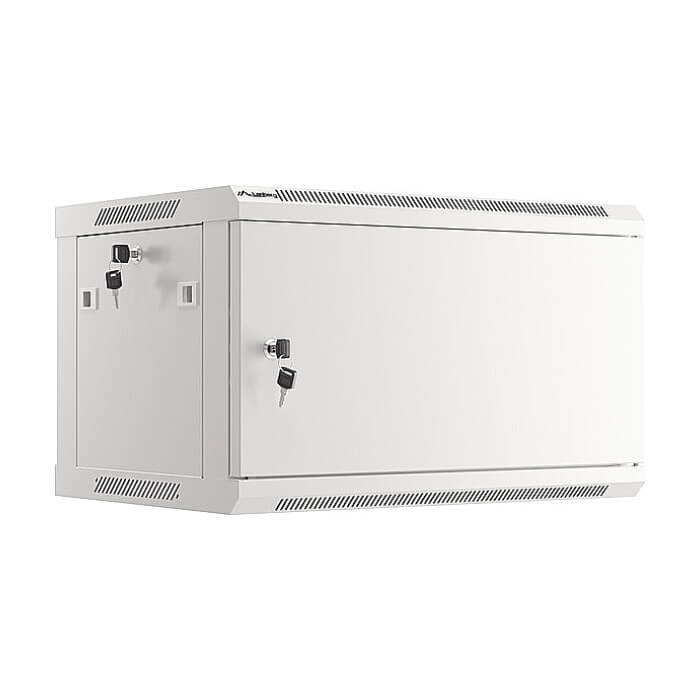 Lanberg rack cabinet 19" wall-mount 6U/600x450 for self-assembly with metal door grey (flat pack) ID 87605 (тъмнейл - 4)