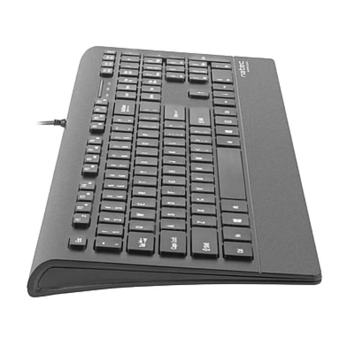 Natec Keyboard Barracuda SLIM US Layout Black (тъмнейл - 3)