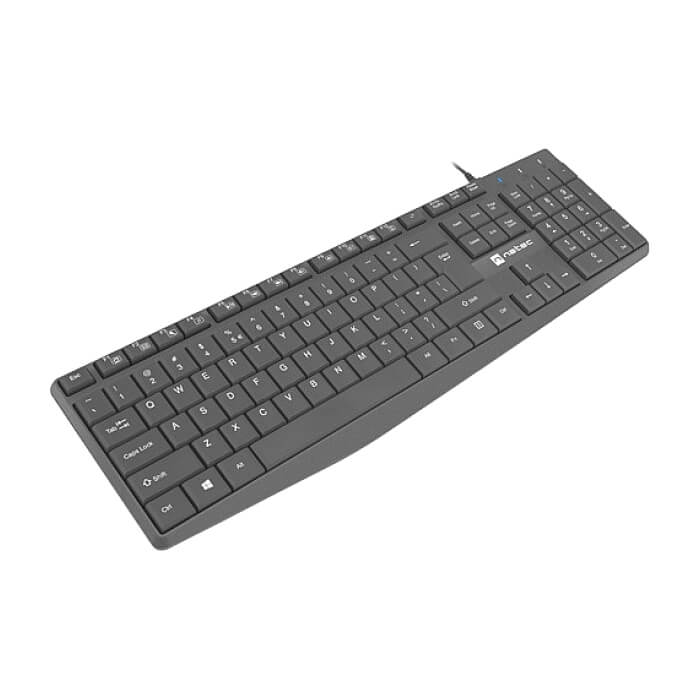 Natec Keyboard Nautilus SLIM US Layout Black (тъмнейл - 2)