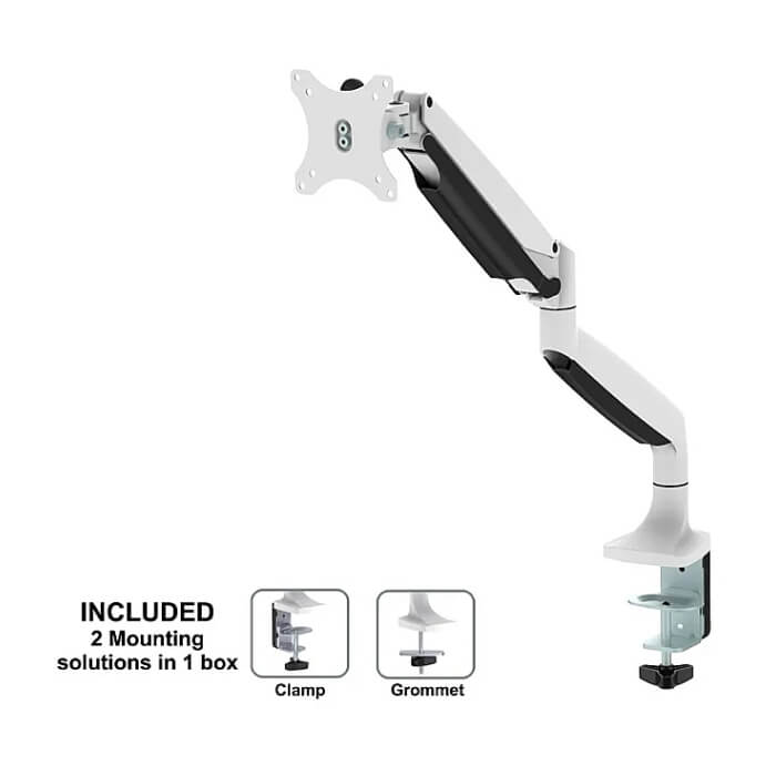 Neomounts Select Flat Screen Desk mount (10-32") desk clamp/grommet ID 66739 (тъмнейл - 2)