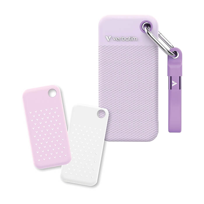 Verbatim Pocket SSD USB 3.2 Gen 2 2TB Purple incl. two rubber sleeves ID 91350 (тъмнейл - 2)