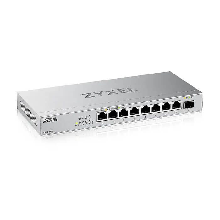 ZyXEL XMG-108 8 Ports 2,5G + 1 SFP+ Desktop MultiGig unmanaged Switch (тъмнейл - 2)