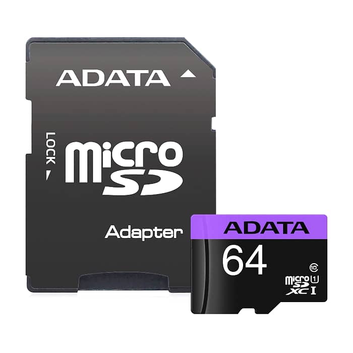 ADATA 64GB MicroSDXC UHS-I CLASS 10 (with adapter) (тъмнейл - 2)
