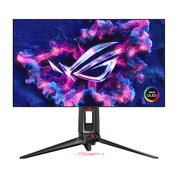 Asus ROG Swift OLED PG27AQDP Gaming monitor 27 ", WOLED panel, 480 Hz (above 360Hz), 0.03 ms (GTG), FreeSync Premium, custom heatsink, ASUS OLED Care+, AI Assistant, VESA Disp ID 88290 на супер цена