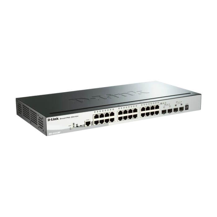 D-Link 28-Port Gigabit Stackable SmartPro PoE Switch including 2 SFP ports and 2 x 10G SFP+ ports (тъмнейл - 2)