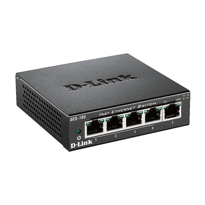 D-Link 5-port 10/100 Metal Housing Desktop Switch на супер цена