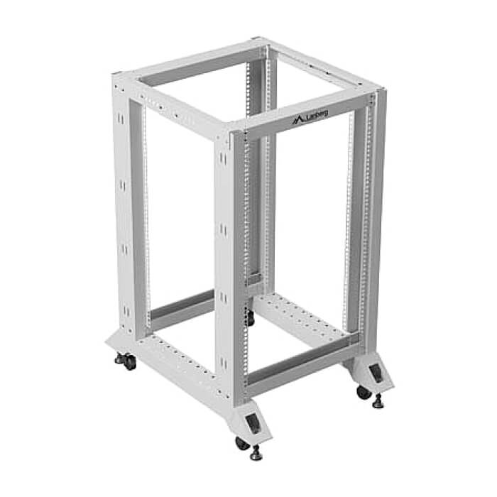 Lanberg open rack 19" 18U 600x800, grey ID 96774 (тъмнейл - 5)