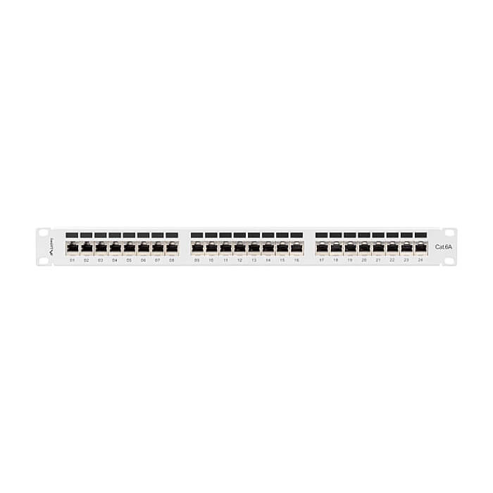 Lanberg patch panel 24 port 1U 19" CAT.6a ftp with cable organizer shielded grey ID 86965 на супер цена от GT Computers Lanberg patch panel 24 port 1U 19" CAT.6a ftp with cable organizer shielded grey ID 86965 на супер цена