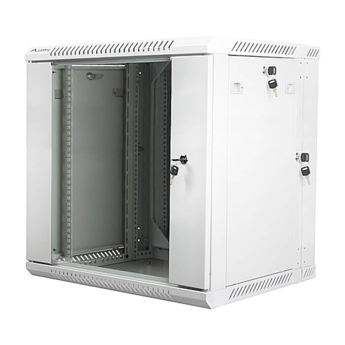 Lanberg rack cabinet 19” double-section wall-mount 12U / 600x600 for self-assembly (flat pack), grey ID 71866 (тъмнейл - 3)