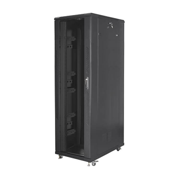 Lanberg rack cabinet 19" free-standing 42U/800x1200 (flat pack) black ID 87176 (тъмнейл - 4)