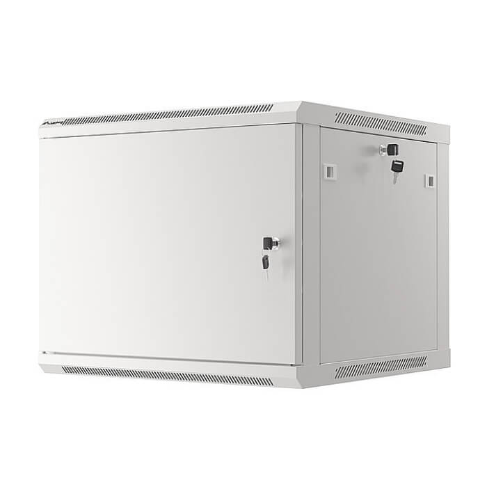 Lanberg rack cabinet 19" wall-mount 9U/600x600 for self-assembly with metal door grey (flat pack) ID 87591 (тъмнейл - 3)