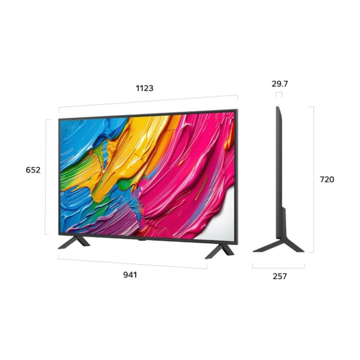 LG 50QNED80A6A, 50" 4K QNED HDR Smart TV, 3840x2160, DVB-T2/C/S2, Alpha 7 AI Processor, HDR10 / HLG, webOS 25 ThinQ, VRR / ALLM / HGiG, 4K Upscaling, WiFi 5, Voice Controll, B ID 92889 (тъмнейл - 2)