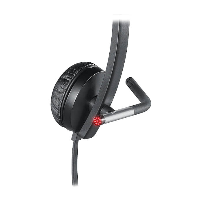 Logitech USB Headset H650e Stereo, Flexible Mic, In-line Controls, Echo Cancellation, Noise-cancelling, USB ID 66442 (тъмнейл - 4)