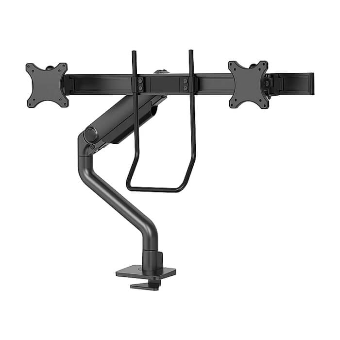 Neomounts Next One Desk Mount, double display crossbar (topfix clamp/grommet) ID 85763 (тъмнейл - 3)