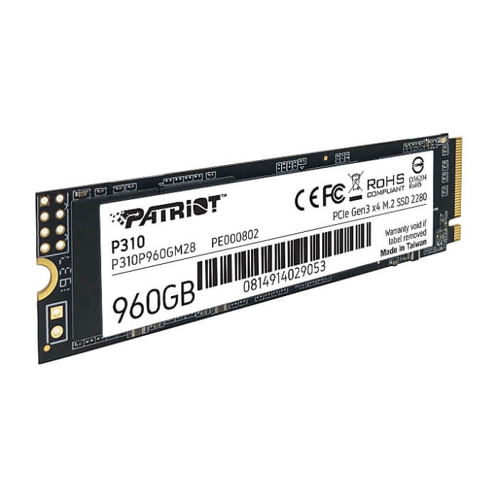 Patriot P310 960GB M.2 2280 PCIE ID 73479 (тъмнейл - 3)