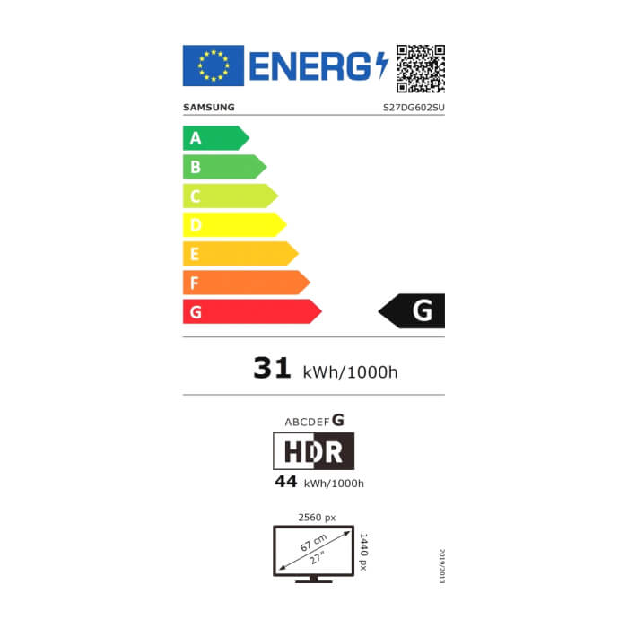 Samsung 27DG602 27" QD-OLED 2560x1440 360Hz 0.03ms GTG DP HDMI Black ID 94198 (тъмнейл - 2)