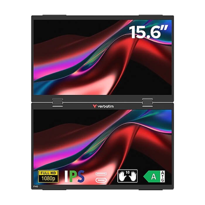 Verbatim Portable 15.6" Dual Monitor Essentials ID 91538 на супер цена
