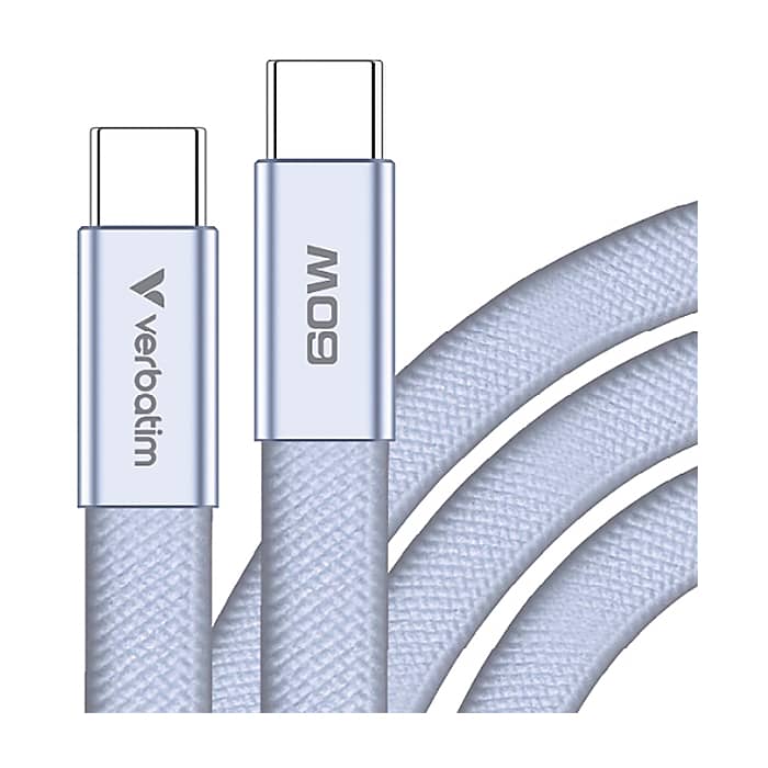 Verbatim Sync & Charge SoftTouch USB-C to C cable 60W 120 cm - Purple (тъмнейл - 2)
