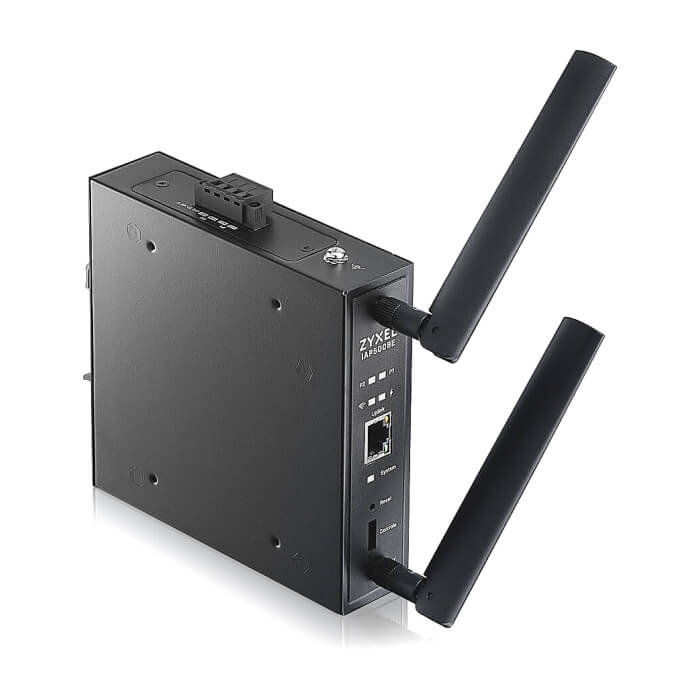 ZyXEL IAP500BE, BE5000, Dual Radio 2x2 MU-MIMO, PoE+ (802.3at), Industrial AP, DIN Rail mounted Standalone/Nebula Cloud Managed, DC Power (тъмнейл - 2)