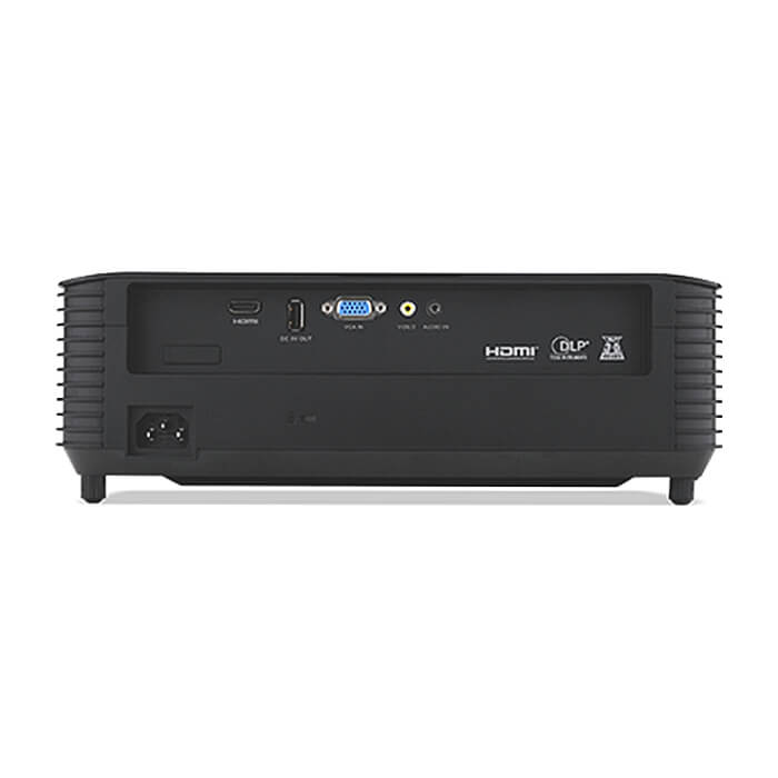 Acer Projector X1128H, DLP, SVGA (800x600), 4800Lm, 20 000:1, 3D ready, 40 degree Auto keystone, ACpower on, HDMI, VGA, RCA, USB(Type A, 5V/1.5A), Audio in, 1x3W, 2.7kg, Black ID 89875 (тъмнейл - 4)