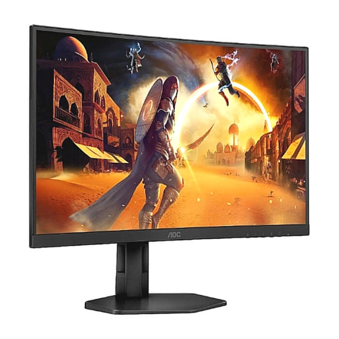 AOC C27G4ZXU, 27" Curved 1500R VA WLED, 1920x1080@280Hz, 1ms GtG, 0.3msMPRT, 300cd m/2, 4000:1, 80M:1 DCR, Adaptive Sync, FlickerFree, Low Blue Light, 2Wx2, Tilt, Height Adjust, Swivel, 2xHDMI, DP, USB hub ID 79416 (тъмнейл - 4)
