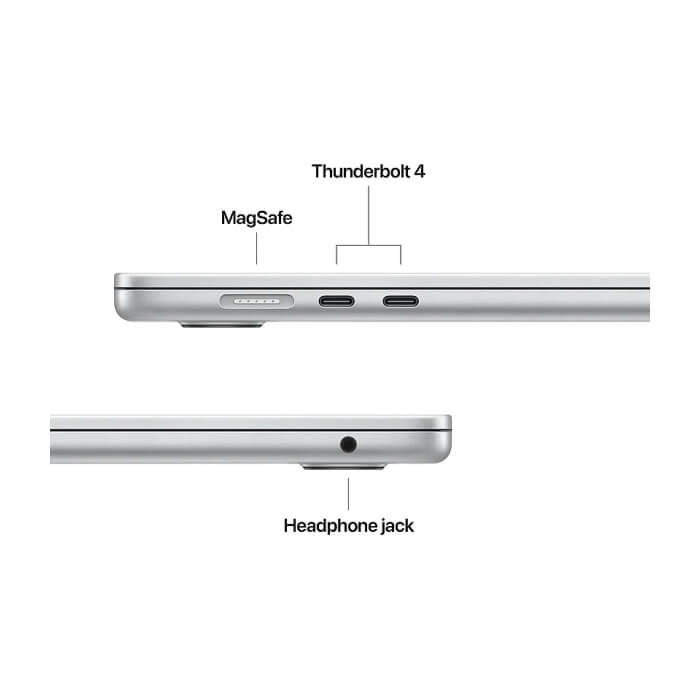 Apple MacBook Air 15.3: Apple M5 chip with 10-core CPU and 10-core GPU, 16GB, 1TB SSD - Silver ID 96918 (тъмнейл - 4)