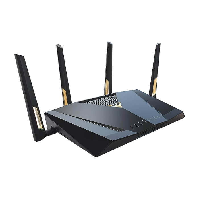 Asus Gaming Wireless Router, RT-BE88U, BE7200, Dual-Band, Quad-Core 2.6GHz CPU, 256MB/2GB Flash/RAM, 4K-QAM, MLO, 10G dual-port, SFP+, 2.5G quad-port, AiProtection Pro, Adaptive QoS, VPN Fusion, Instant Guard, IPTV, OFDMA, MU-MIMO, AiMesh, Black (тъмнейл - 2)