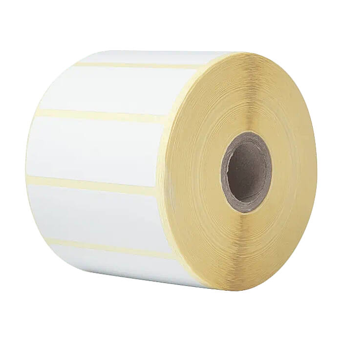Brother BDE-1J026076-102 White Direct Thermal Die-Cut Label Roll, 76mm x 26mm (Order Multiples of 8) ID 70668 на супер цена