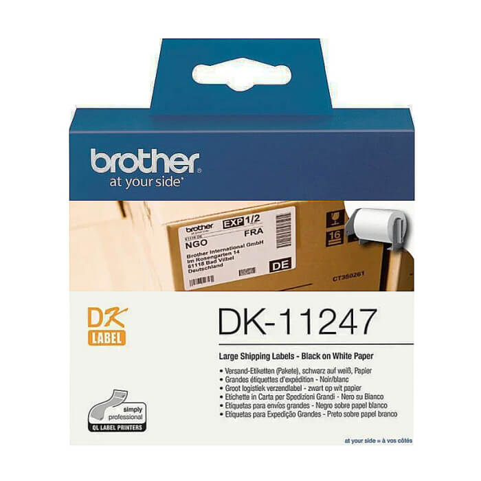 Brother DK-11247 Large Shipping Paper 103mm x 164mm (180), Black on White ID 70781 на супер цена